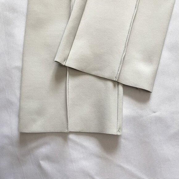 Y/OSEMITE JAMES PERSE WHITE BLACK WAIST LOW RISE STRAIGHT CROPPED LEG PANTS - 0 - Picture 9 of 10